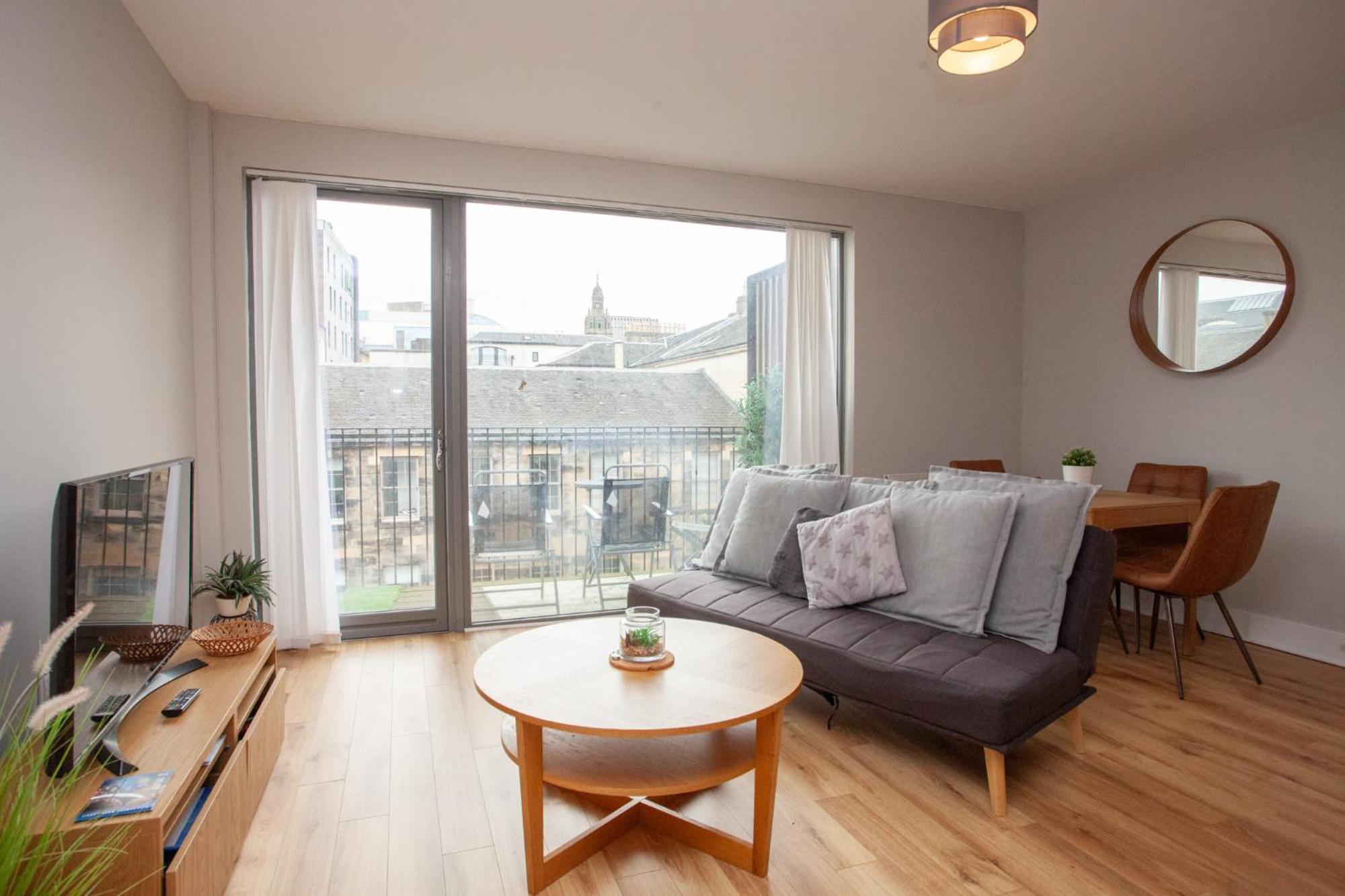 גלאזגו 1 Bedroom Flat In The Heart Of Merchant City מראה חיצוני תמונה